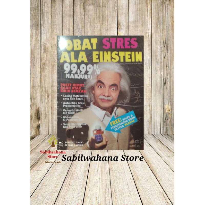 Buku Obat Stress Ala Einsteins 99,99% Manjur