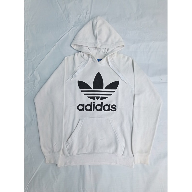 Hoodie Adidas Trefoil White