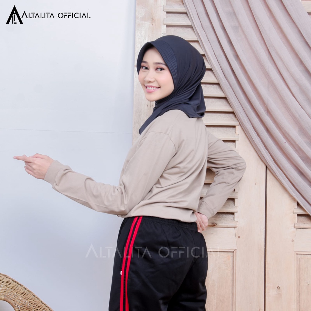 Altalita - Kerudung Sporty Nadira Hijab Sport Instan Jersey Spandek Premium pet Antem Olahraga Volly Senam High Quality