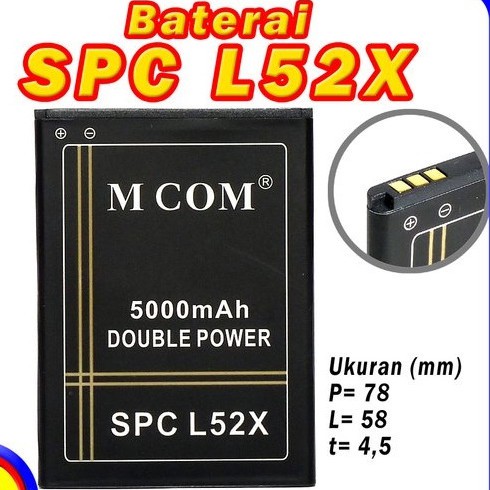 Baterai Battery Batre Double Power Mcom SPC L52X