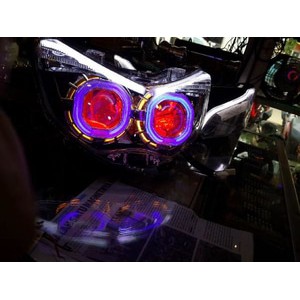 Projektor Hid Nmax Proji Angle Eyes Bulat Projector Pasang Di Tempat