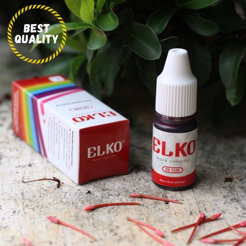 

Menyurat-Surat- Tinta Stempel Flash Waterproof Elko Merah 7 Ml Untuk Kertas -Surat-Menyurat.