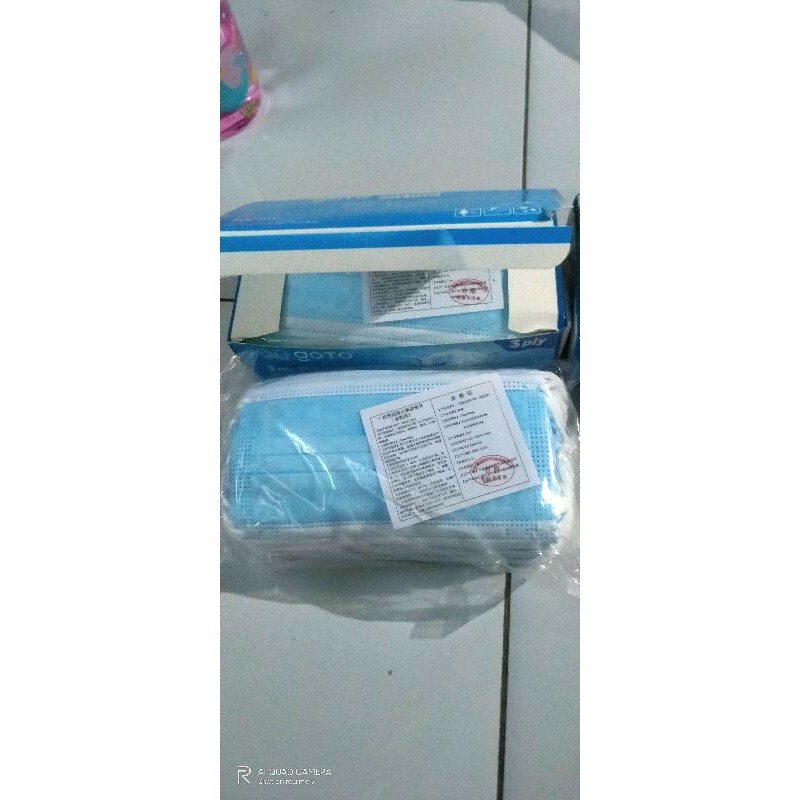 face mask goto enviro masker 1 kotak isi 50 lembar ,Balikpapan