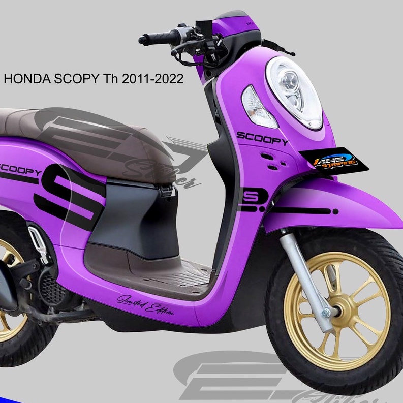 STIKER DECAL HONDA SCOOPY FULL BODY LILAC / DECAL STIKER SCOOPY 2021 2022