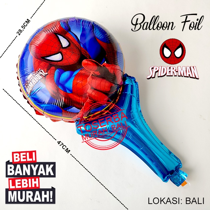 BALON FOIL PENTUNG MARVEL SPIDERMAN