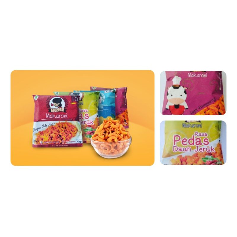 

Makaroni ngocor dengan 3 varian rasa