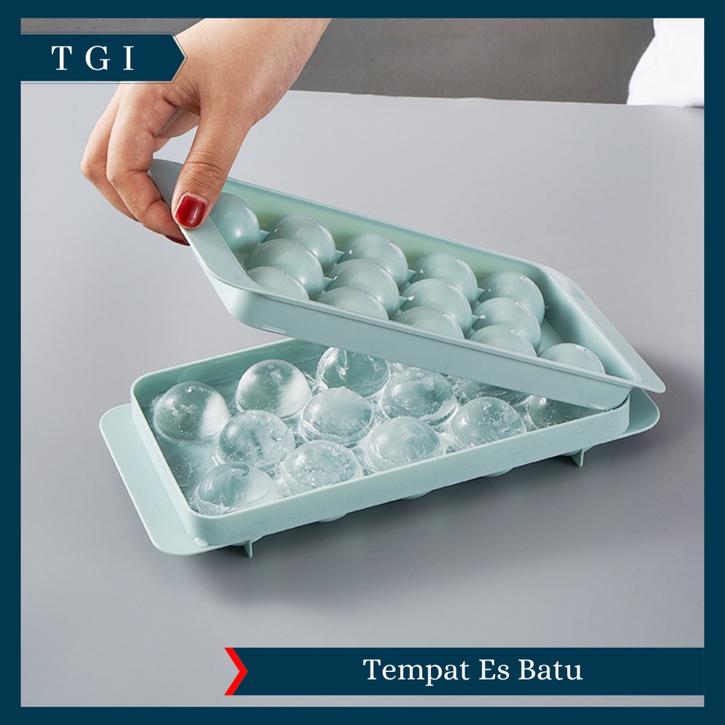 TGI - TEMPAT ES BATU CETAKAN ES BATU KOTAK MODEL GRID ICE TRAY PLASTIK | CETAKAN ES BATU PLASTIK KOTAK TEMPAT ICE CUBE FOOD GRADE