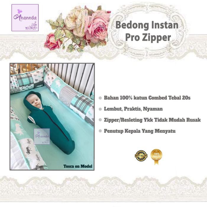 Spesial Bedong Instan Praktis Nyaman Resleting YKK terbaik