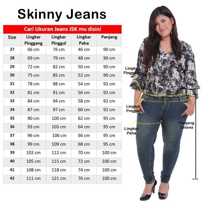 Celana Panjang Jeans Wanita Big size Jumbo Jeans Wanita Denim