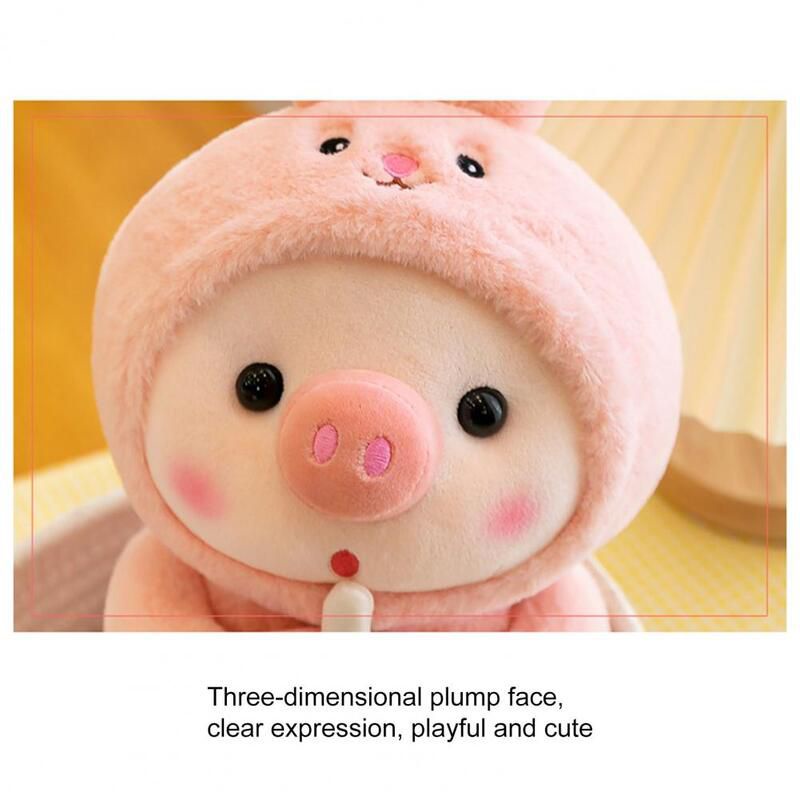 25/30cm Cute Cosplay Unciorn Transformed Frog Tiger Bunny Boba Tea Pig Plush Toy Girl Plushies Sleep Ragdoll Doll Birthday Gift