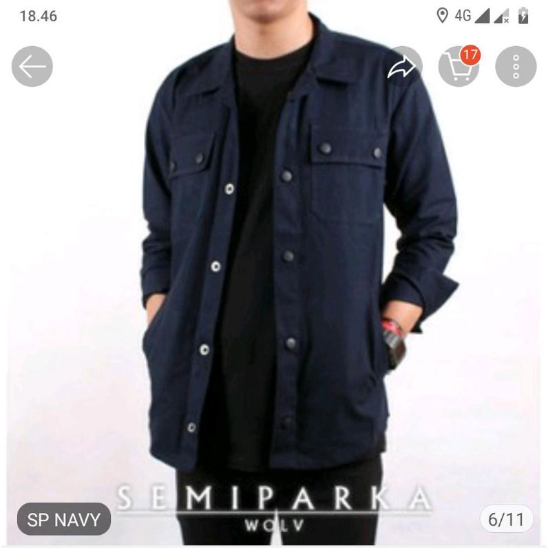 kemeja semi parka