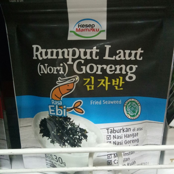 

MAMAKU NORI EBI 30gram rumputlaut goreng