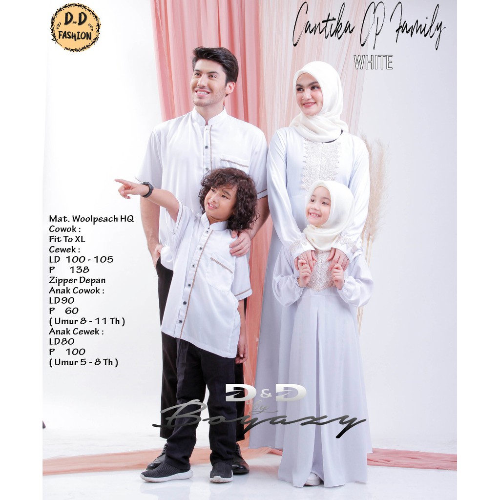 BAJU COUPLE KELUARGA BAJU MUSLIM SARIMBIT BAJU LEBARAN FASHION GAMIS