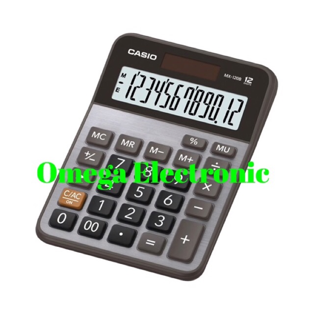 Casio Calculator MX-120B - Kalkulator Meja Office Desktop MX 120 B