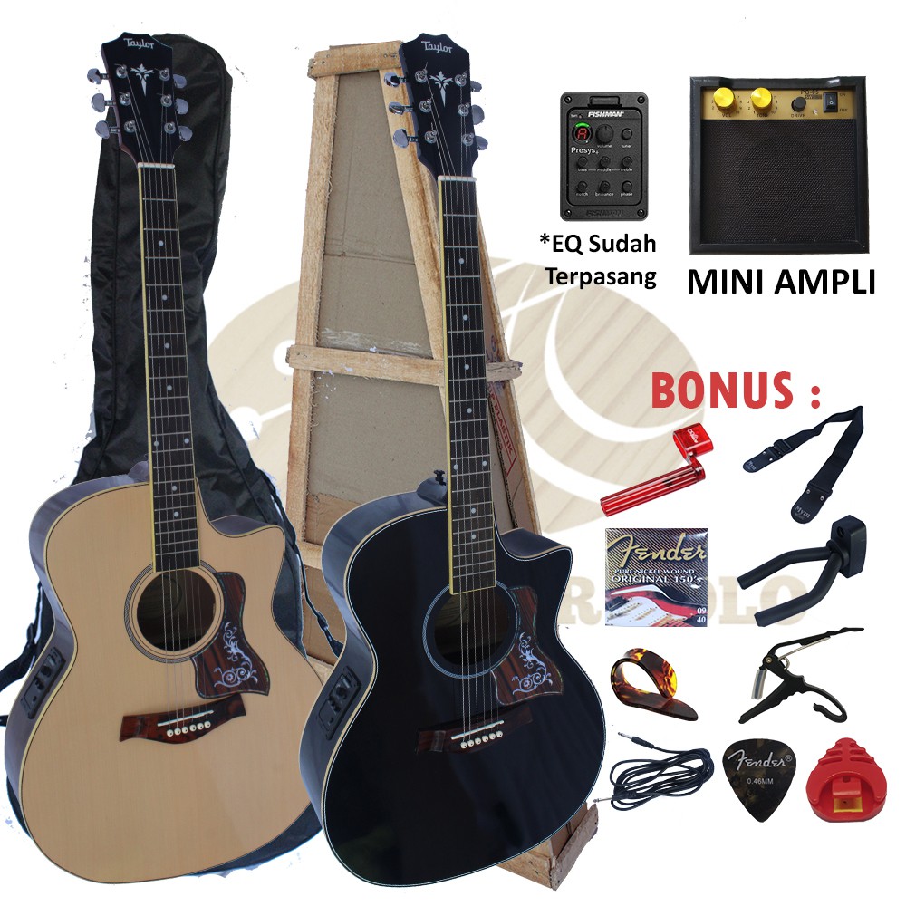 Gitar Akustik Elektrik Taylor EQ Fishman