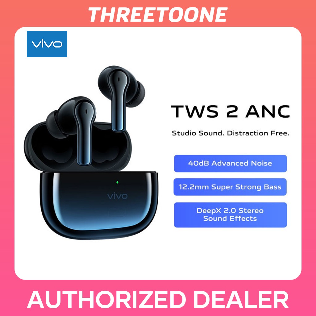 vivo TWS ANC / TWS 2E Bluetooth Earphonevivo TWS 2e | 12.2mm Super Strong Bass | 30-hour Ultra Long Battery Life