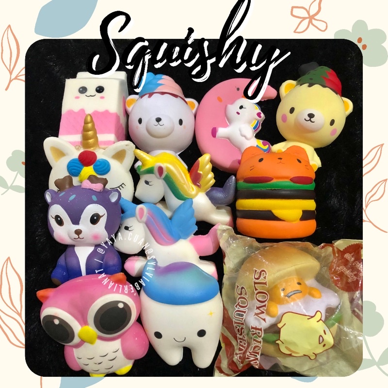 FLASHSALE Squishy Mainan Anak Licensed Common Unicorn BTS LOL BT21 Yummibear Ibloom Cutie Creative