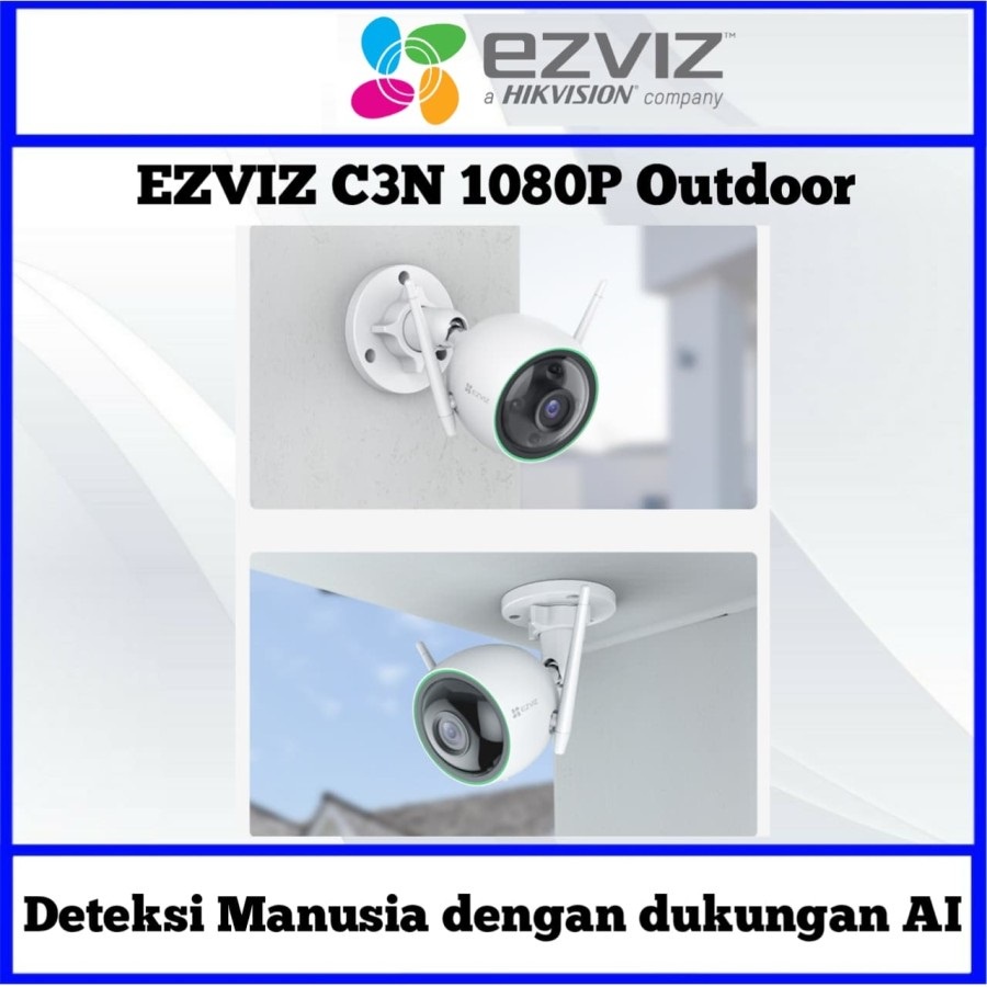 CAMERA EZVIZ C3N 1080P WIRELESS IP CAMERA COLOR NIGHT SMART IR