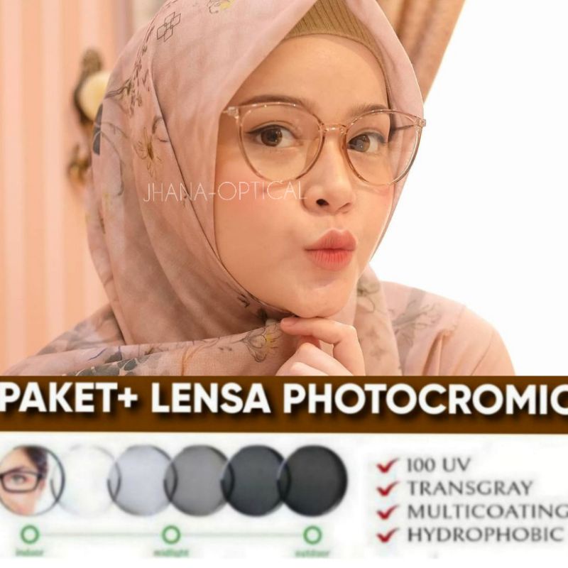 kacamata pket lensa photocromic minus anti radiasi (8146)kacamata paket lensa blue-ray anti radiasi