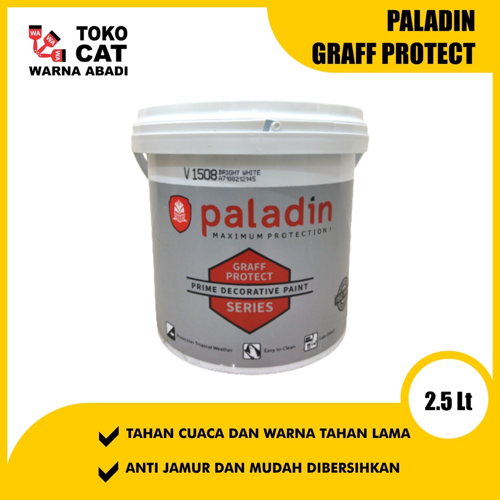 Jual CAT TEMBOK PALADIN GRAFF PROTECT ANTI NODA 2,5 LITER INTERIOR