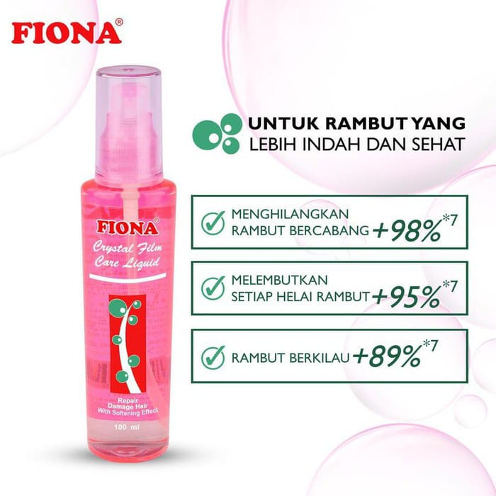 FIONA HAIR CRYSTAL SERUM/ VITAMIN RAMBUT/ SERUM RAMBUT FIONA 60ML