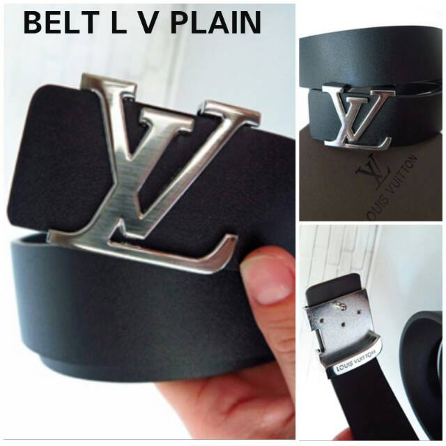 SABUK IKAT PINGGANG GESPER LV PLAIN IMPORT - Kepala SILVER LV 079 - LV PLAIN 079