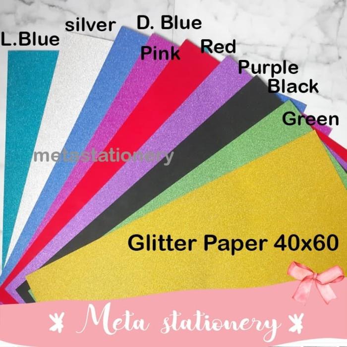 

Glitter Paper / Kertas Gliter Ukuran 40 X 60 Grosir