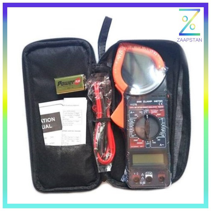 Taffware Digital Clamp Multimeter - DT266 - Black