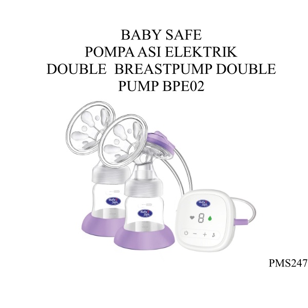 PMS247 BABY SAFE POMPA ASI ELEKTRIK DOUBLE  BREASTPUMP DOUBLE  PUMP BPE02