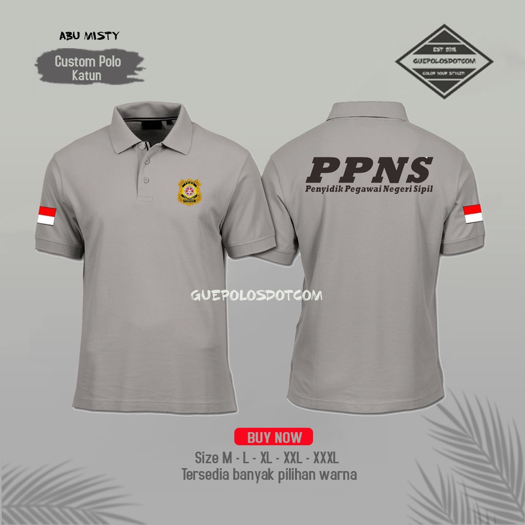 Kaos Kerah Polo PPNS Pengawas Pegawai Negeri Sipil / Poloshirt PPNS terbaru