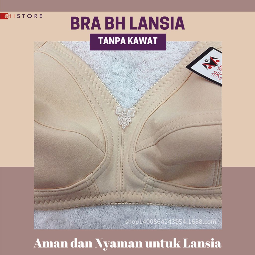 [HI] Bra BH LANSIA BH Busa Tipis Tanpa Kawat Sangat Nyaman 6601