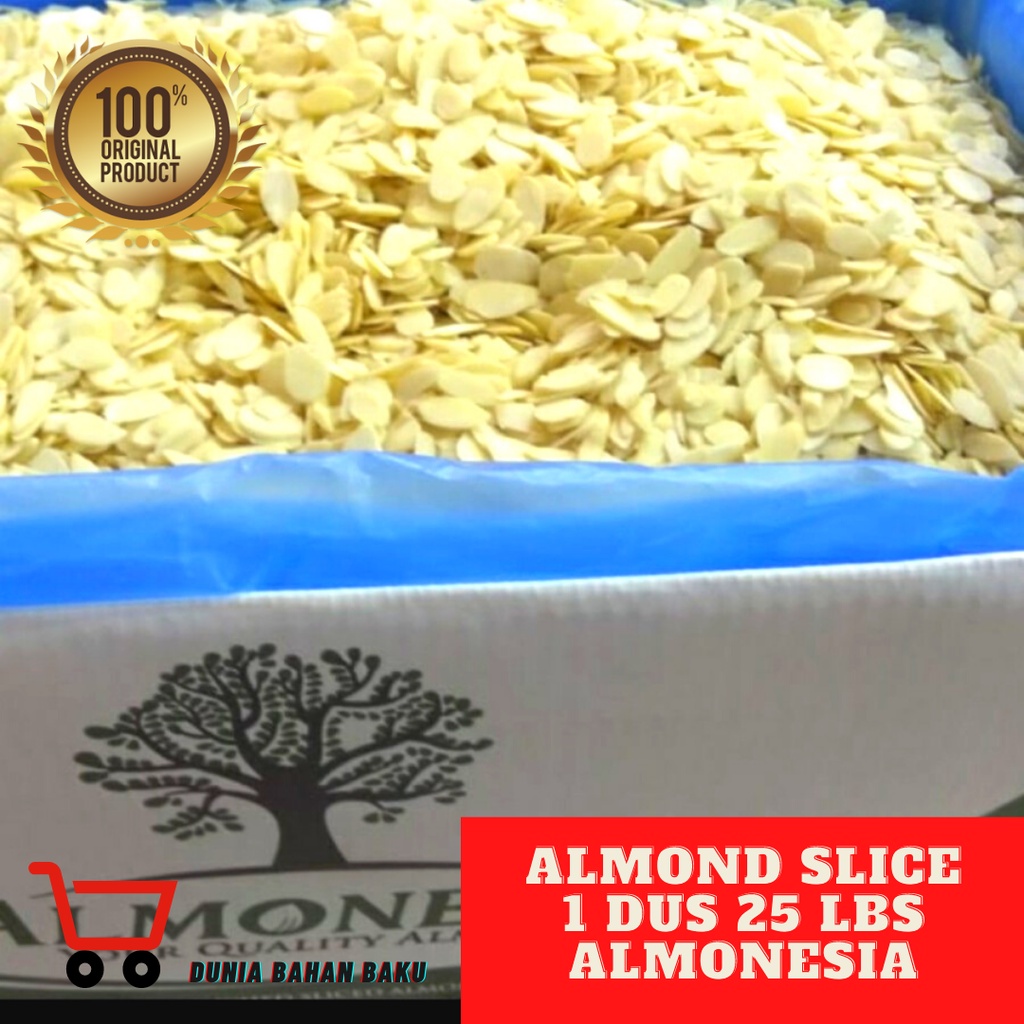 Almond slice Almonesia ASLI 1 karton 11,34 kg