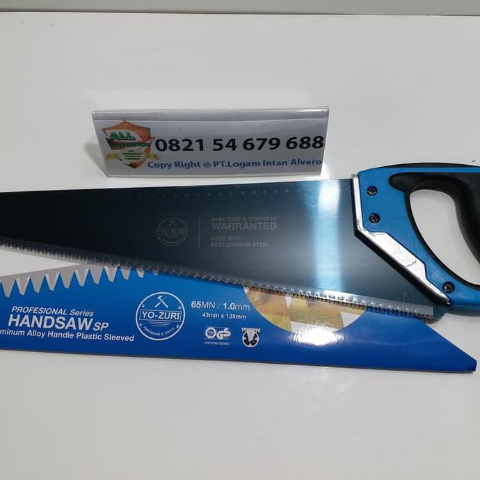 Gergaji Kayu Plat Baja Gg.Karet 18 Inch Yozuri