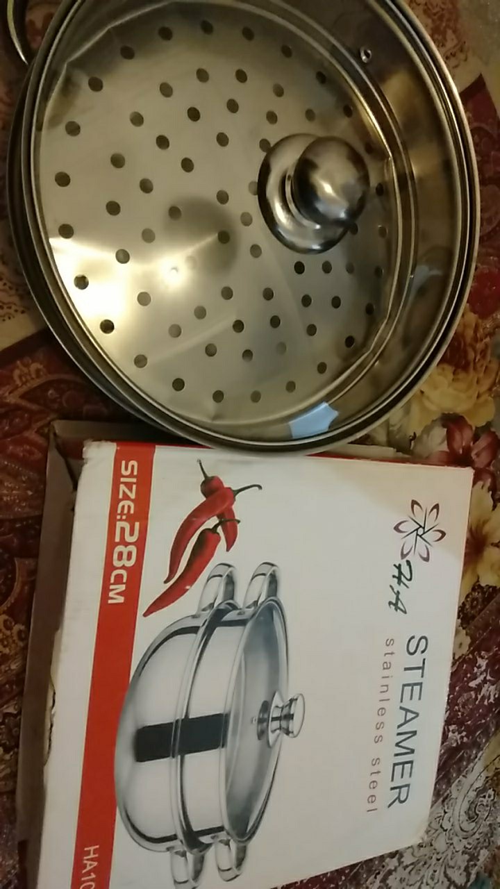 Panci Steamer Panci Kukus Susun Stainless Steel Double Pan Serbaguna
