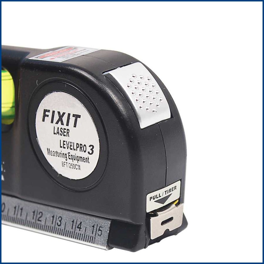 Waterpass Laser Meteran Penggaris Fixit Level Pro 3 - Taffware