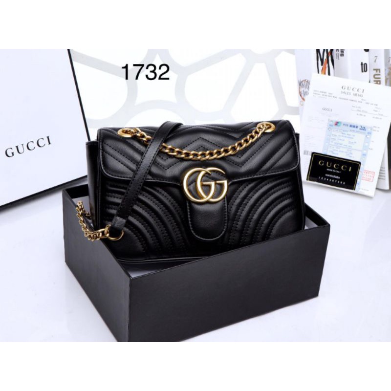 Alco - Tas Bahu Mewah  Wanita Marmont Shoulder Bag Fashion Import 1732