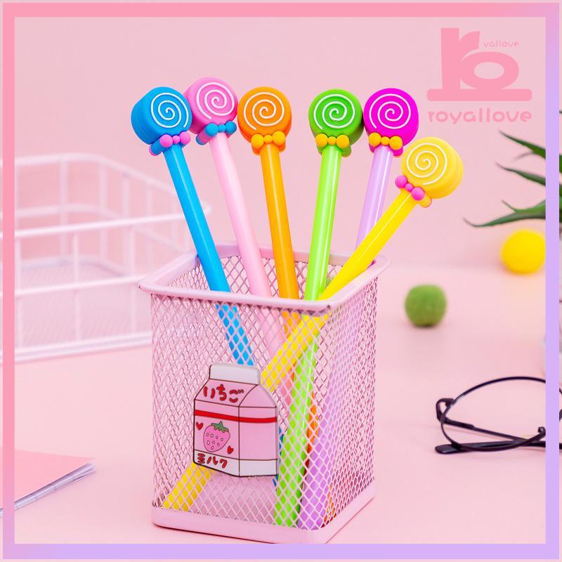 

COD✨Kreatif Kartun Dasi Kupu-kupu Lollipop Gel Pena 0.5mm Alat Tulis Siswa-love