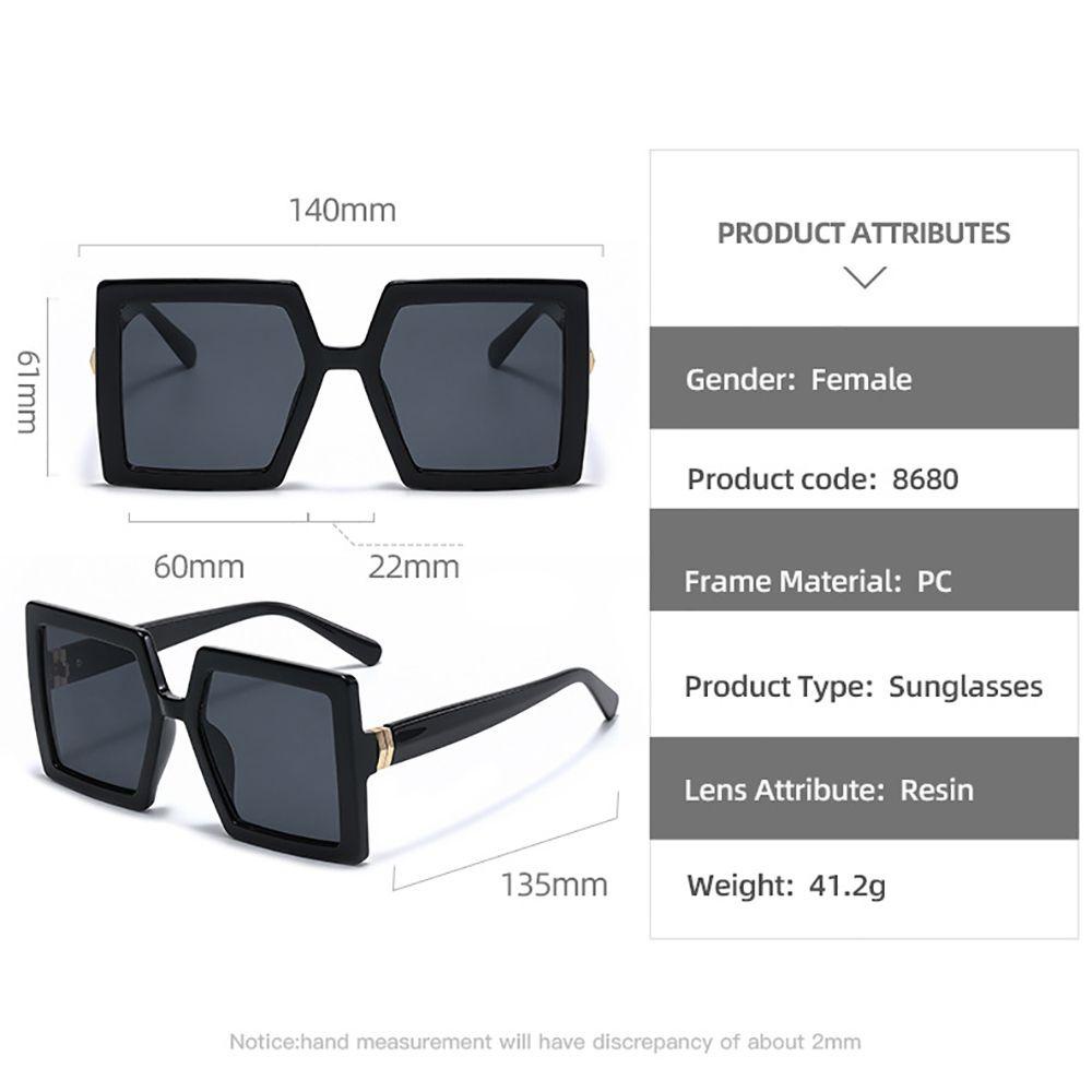 [Elegan] Square Sunglasses Kacamata Anti Radiasi Kaca Mata Anti Radiasi Untuk Wanita Frame Besar Perlindungan Kacamata Korea Anti Radiasi Kaca Kacamata Wanita Kacamata