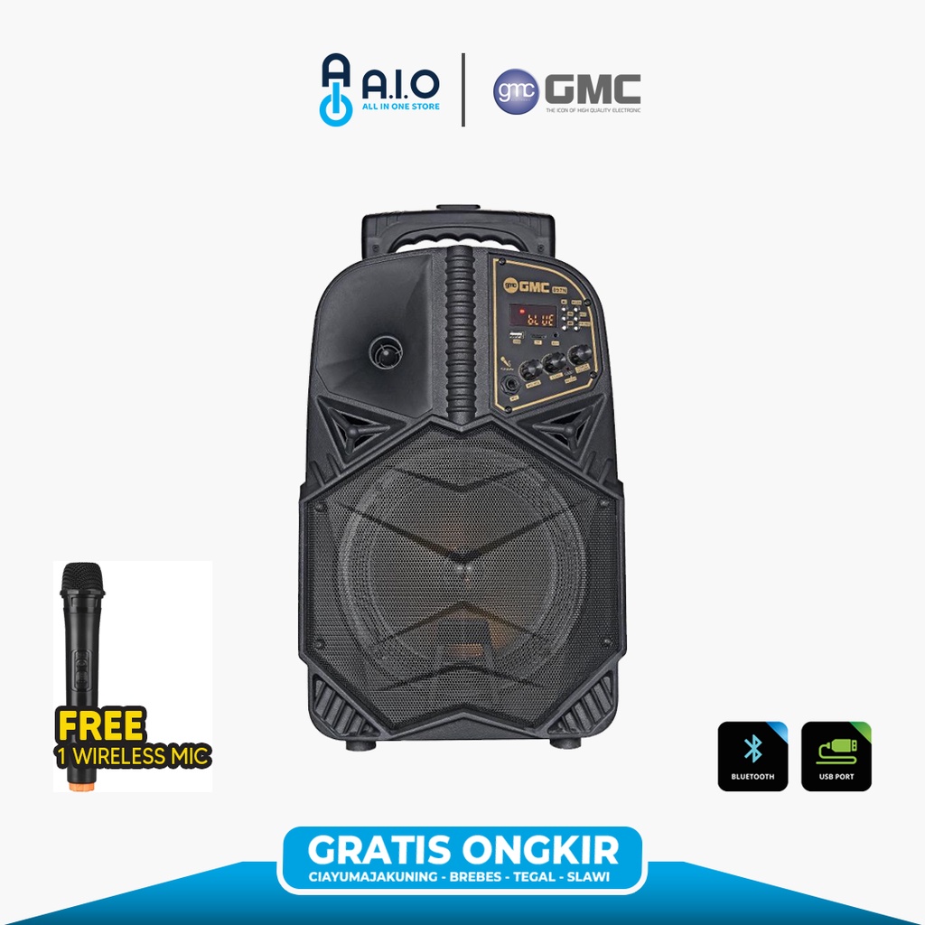 GMC SPEAKER 897N BLUETOOTH + MIC WIRELESS | TERMURAH + GRATIS ONGKIR*