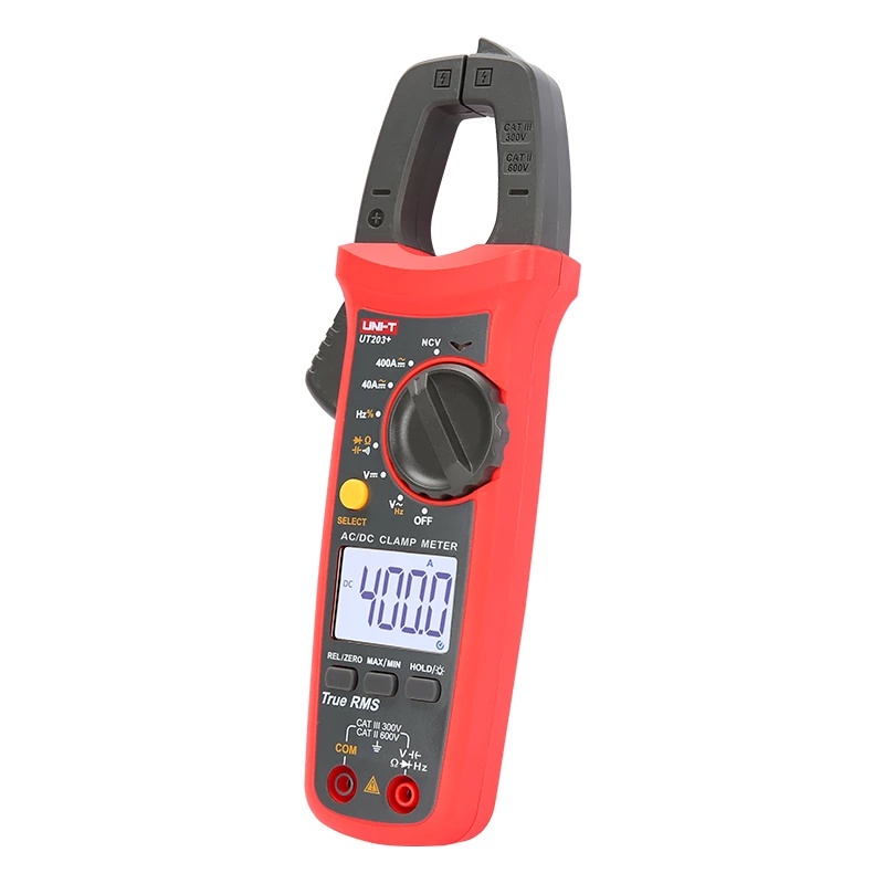 Tipe UT203+ / UT-203+ Tang Ampere / Clamp Meter AC/DC UNI-T