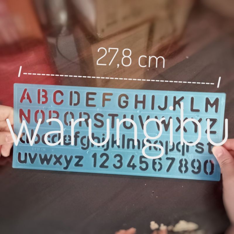 

Alphabet Template Ruler Penggaris Cetakan Huruf Besar Kecil Dan Angka