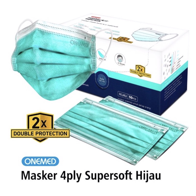 Masker earloop 4ply supersoft onemed