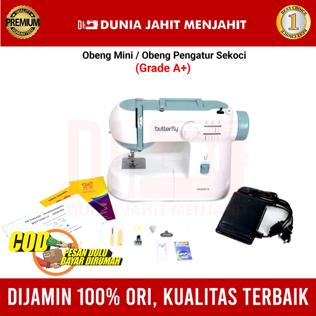 BUTTERFLY JHQ 3010 MESIN JAHIT PORTABLE JHQ3010