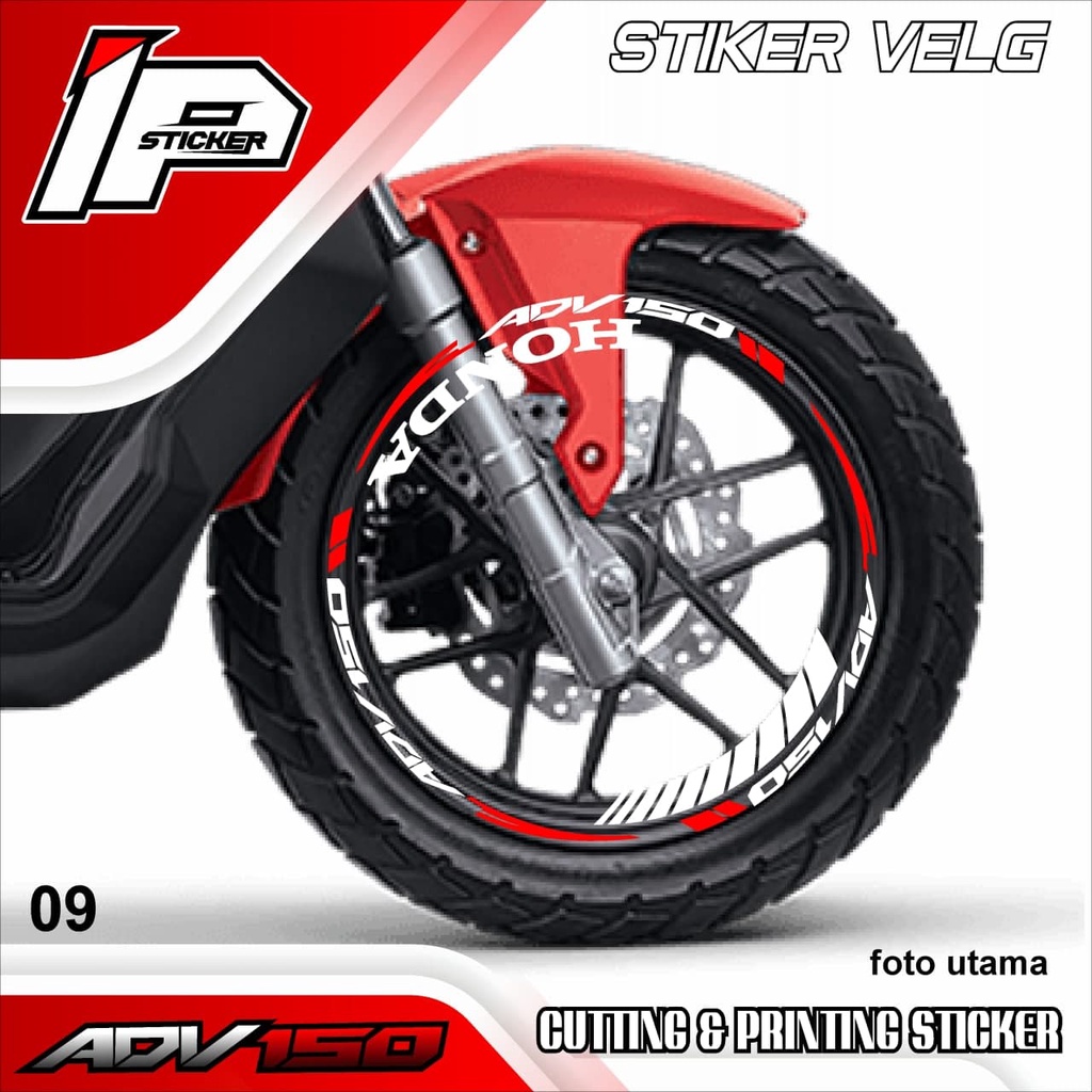 (COD) CUTTING STICKER VELG ADV 150 - CUTTING VELG MOTOR ADV 150.09