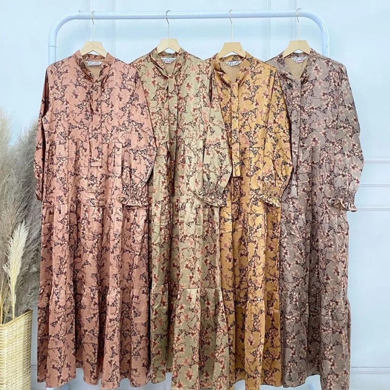 NEW COLLECTION WANNA DRESS ORIGINAL / GAMIS BAHAN DIOR SILK PREMIUM / GAMIS MODERN MEWAH / GAMIS GER