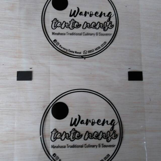 Sablon plastik lid sealer custom