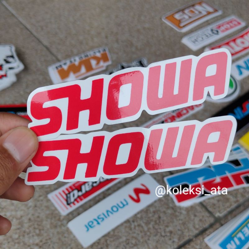 stiker motor SHOWA