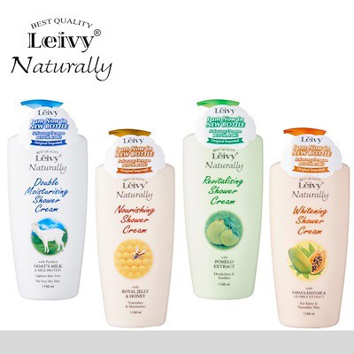 SABUN MANDI CAIR LEIVY NATURALLY NOURISHING SHOWER CREAM 1150 ML BOTOL BESAR LEIVY BODY WASH