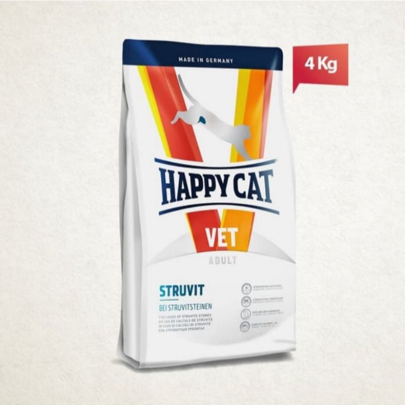 Happy Cat Vet Diet Struvit 4kg | Urinary S/O | Happy Cat Vet struvit 4kg | Kucing