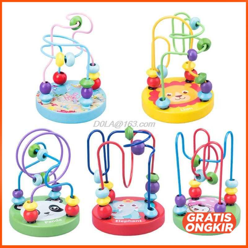 Mainan Anak Maze Roller Coaster Puzzle Children Toy F696